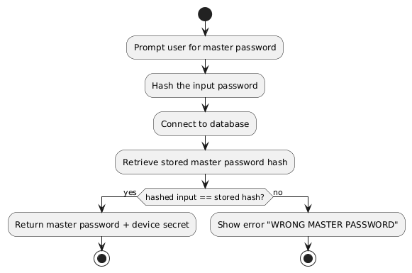 Activity Diagram: Master Validation